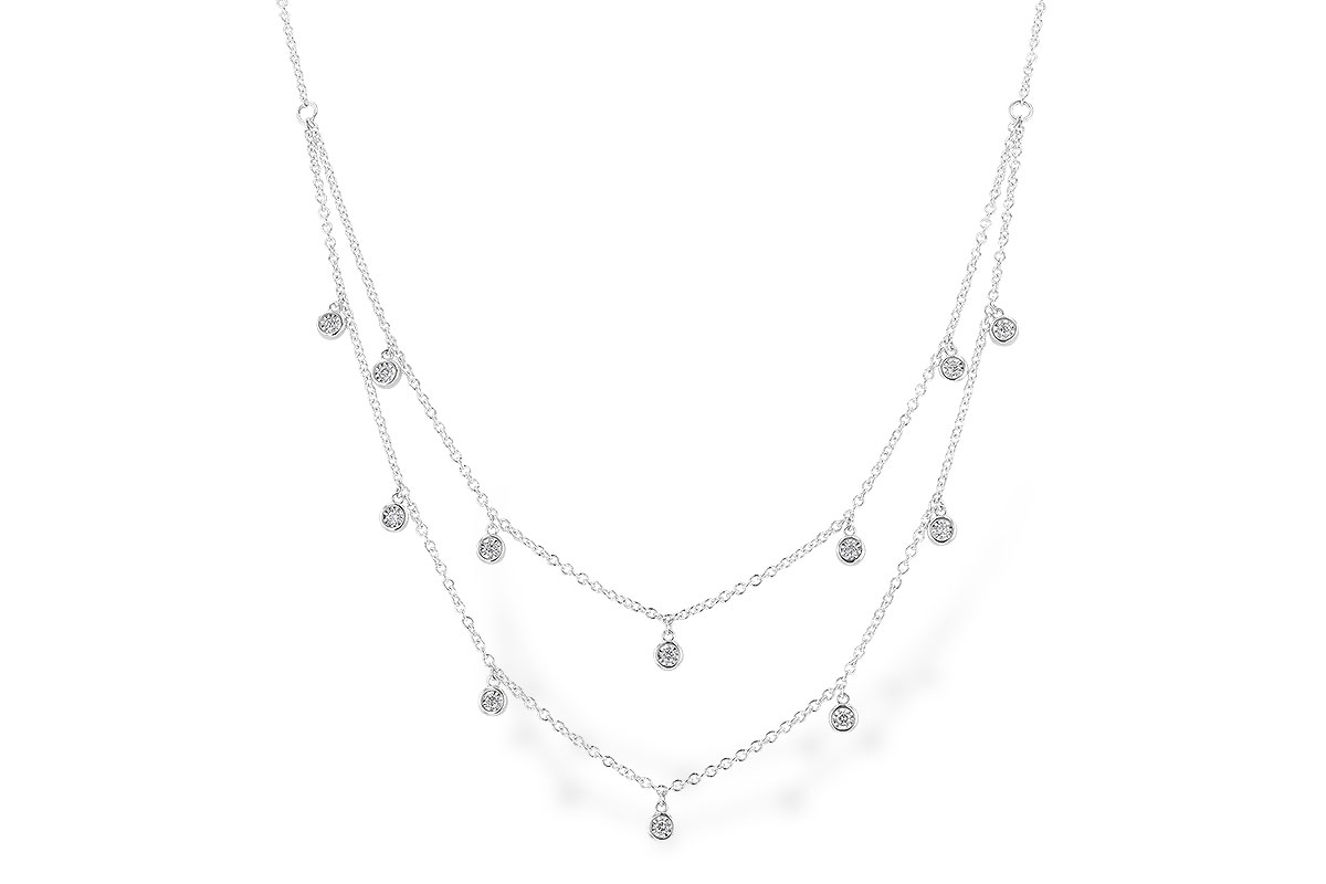 E328-28621: NECKLACE .22 TW (18 INCHES)