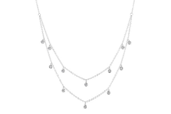 E328-28621: NECKLACE .22 TW (18 INCHES)