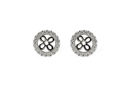 K241-94921: EARRING JACKETS .24 TW (FOR 0.75-1.00 CT TW STUDS)