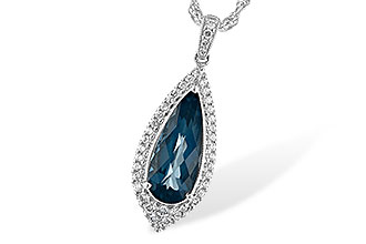 E243-75830: NECK 2.40 LONDON BLUE TOPAZ 2.65 TGW