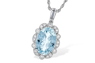 G244-69484: NECKLACE 2.40 AQUA 2.57 TGW (12x8MM AQ)